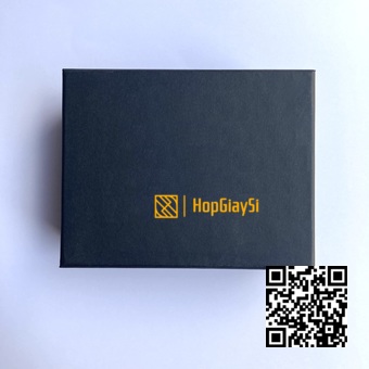 Hộp Đồng Hồ Giấy Đen Nhám Size 14.5 x 11.5 x 6cm