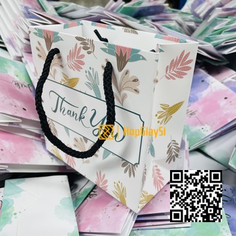 (trùng tên , không dùng) túi giấy đựng quà thank you size 10x5x12cm 