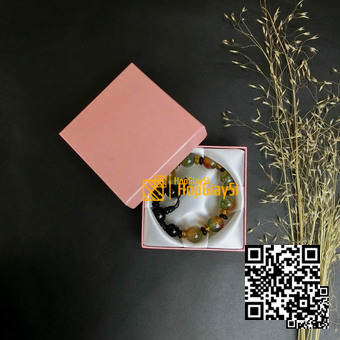 Hộp Vòng Tay Giấy Hồng Trơn Size 8.8 x 8.8 x 2.5cm