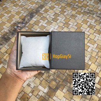 Hộp Đồng Hồ Giá Siêu Rẻ Màu Đen Gối Gòn Trắng Size 9 x 8 x 5cm