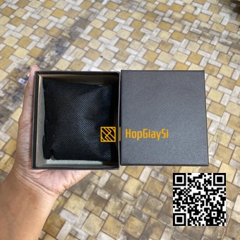 Hộp Đồng Hồ Giá Siêu Rẻ Màu Đen Gối Gòn Đen Size 9 x 8 x 5cm