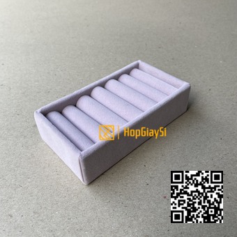 Khay gổ đựng trang sức giá rẻ ( mã : N2) size 12 x 6.5 x 3cm màu hồng