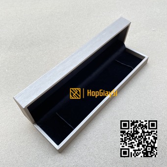 Hộp đựng lắc tay bật da cao cấp size 23 x 6cm màu vàng
