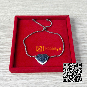 Khay Vuông Nhỏ Trưng Bày Trang Sức size 10 x 10 x 1.5cm Bọc Nhung đỏ