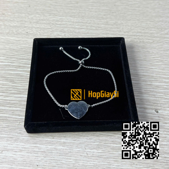 Khay Vuông Nhỏ Trưng Bày Trang Sức size 10 x 10 x 1.5cm Bọc Nhung Đen