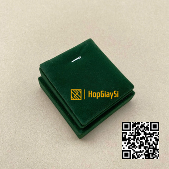 Đế Trưng Bày Dây Chuyền Nhung Màu Xanh Lá