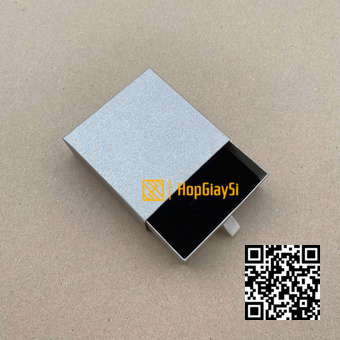Hộp Đựng Trang Sức Ngăn Kéo Size 9 x 9 x 3.5cm Màu Xám