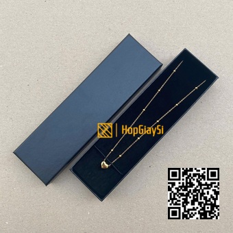 Hộp Đựng Lắc Tay Giấy Màu Đen Trơn Size 22 x 6 x 3cm
